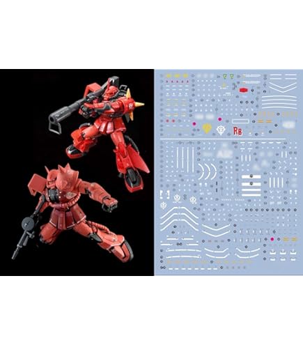 Amazon | ［RG 1：144］ MS-06R シン・マツナガ専用ザク用水転写式