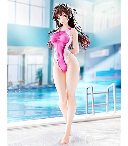 Amazon.co.jp: 水原千鶴 競泳水着 フィギュアVer.1/7高さ約26cmABS&PVC