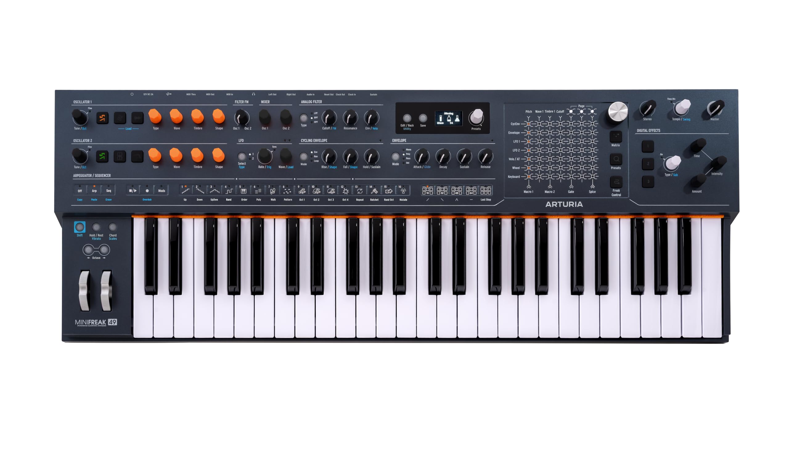ARTURIA ポリフォニック・ハイブリッド・シンセサイザー MiniFreak 49