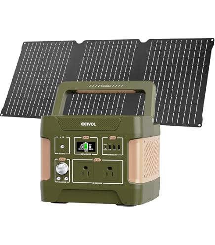 Amazon.co.jp: Evopow ポータブル電源 ソーラーパネル セット