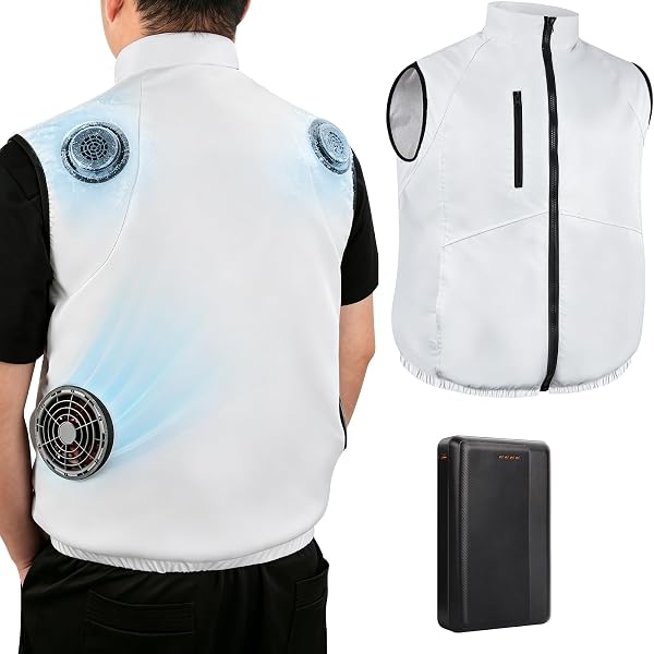 Amazon.co.jp: [DUOMEV] 空調作業服 冷却ベスト【2026新登場 2つ冷却