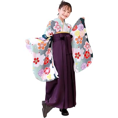 Amazon | [KYOETSU] [キョウエツ] 袴 セット 華やか E 卒業式 小学生