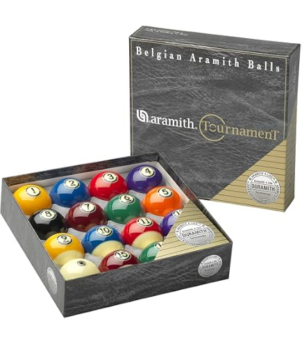 Aramith Tournament Black TV Billiard Pool Ball Set 2 1/4