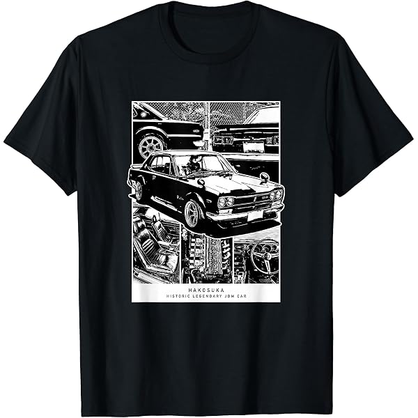 Amazon | ハコスカ クラシック JDM レーシングシャツ Tシャツ | T