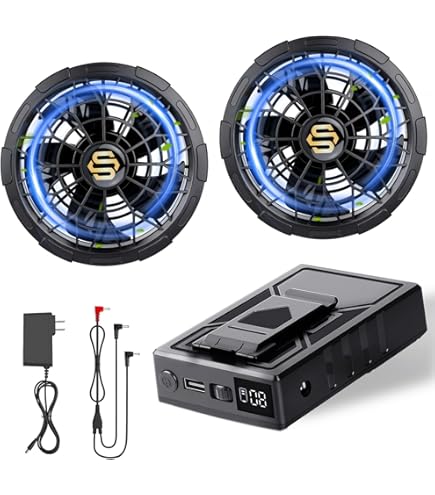 ファンバッテリーセット 24000mAh大容量バッテリー 9cmホール対応 Amazon.co.jp: 【42V超高輸出&24000mAh大容量バッテリー】ファン