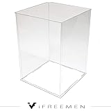 iFREEMEN 【 アクリル 】 コレクションケース フィギュアケース ディスプレイケース (20x20x30cm, 台座透明)