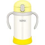 サーモス(THERMOS) まほうびんのベビーストローマグ FJL-350 イエローホワイト (YWH) 350ml