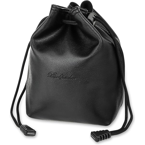 Amazon.co.jp: 本革巾着バッグ ブラック 大人レザーHashimoto 匠の技