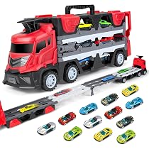 Amazon.co.jp: YongnKids 車 建設車両 1台収納車 12台ミニカーセット