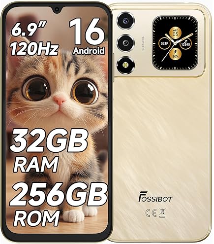 Amazon | FOSSiBOT S7 SIMフリー スマホ 本体 16GB RAM+128GB ROM 最大