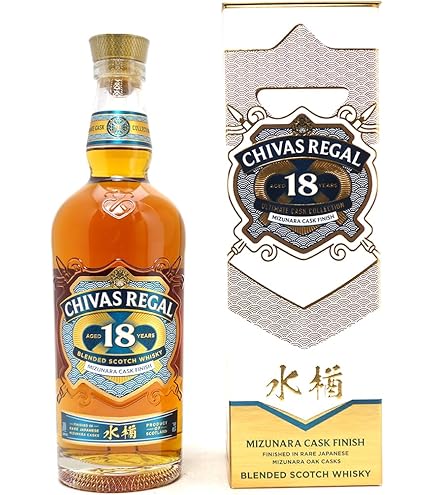 Amazon.co.jp: [Gift] Chivas Regal 18 Years Mizuzunara Cask Finish