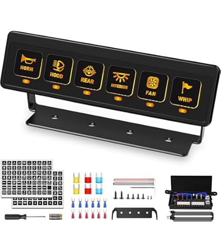 Amazon.co.jp: Chelhead ワイヤレススイッチパネル 12V 8ギャング