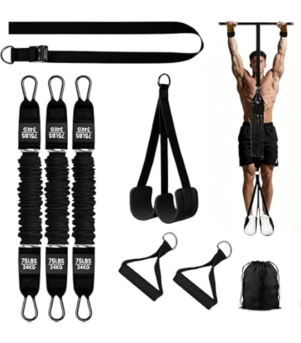 Amazon.co.jp: 【懸垂補助バンド｜3段階負荷調整】初心者向け 自宅