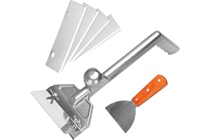 グリルスクレーパー 高耐久 グリドルスクレーパー ステンレススチール グリッドスクレーパー 頑丈なフードスクレーパーツール グリルアクセサリー アウトドア