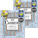 センターイン コンパクト1/2 無香料 多い夜用 羽つき 24枚(12枚×2)〔生理用ナプキン スリム〕