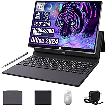 Amazon.co.jp: 【3Kタッチスクリーン搭載 OFFICE 2024】13.9型 2in1