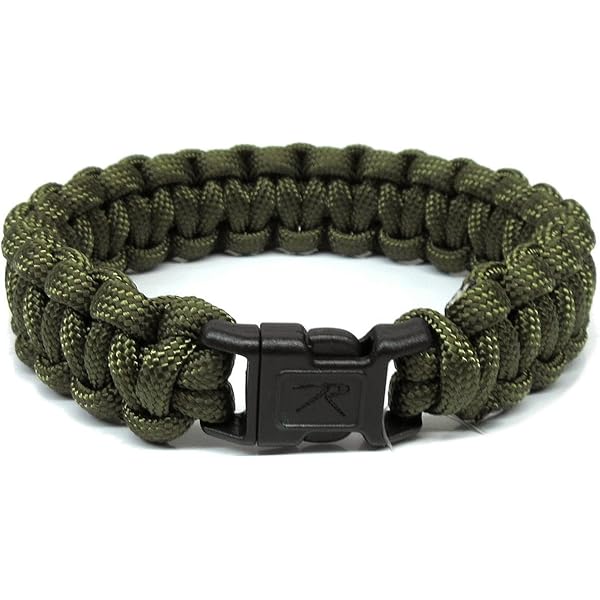 Amazon | [ロスコ] 米軍パラコードブレスレット M（8インチ） ブラック