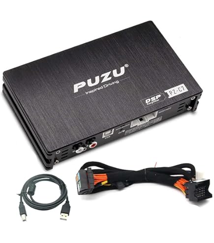 Amazon.co.jp: PUZU車載オーディオアンプ8ウェイプロセッサ4 X 180 W大