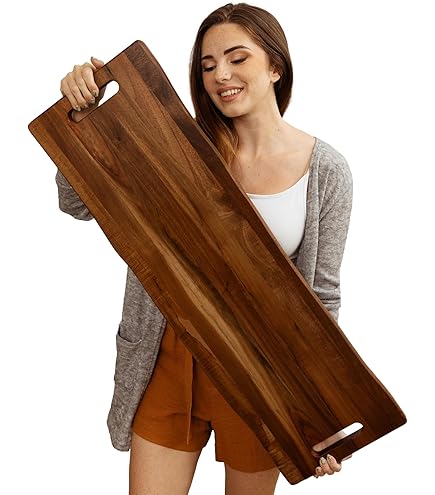 Amazon.co.jp: Bokon 2個 36 x 9インチ アカシア木製シャルキュトリー
