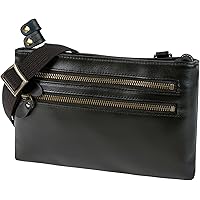 LEZOPHIS サコッシュ メンズ 所ジョージの世田谷ベース掲載 薄型ブラック Amazon.co.jp: [LEZOPHIS] サコッシュ メンズ 本革 【高級トップ