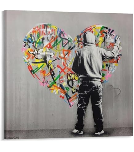 Amazon.co.jp: Banksy バンクシー 愛とお金 アートパネル 飾り絵