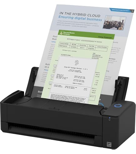 Scanner Portable Document A4 300/600/900 DPI | Stockage Carte Mémoire | Compatible Windows MacOS Android