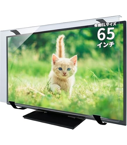 Amazon | テレビカバー 65M550L対応-REGZA向け 65インチ グレア調 板厚
