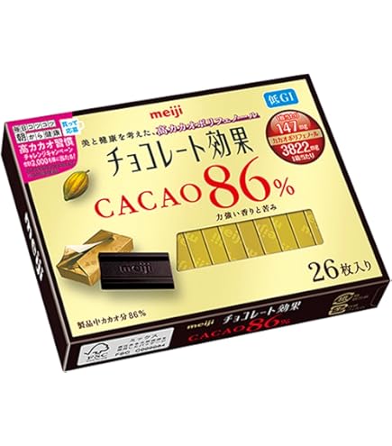 Amazon.co.jp: 明治 チョコレート効果カカオ72% 26枚入り×6個 : 食品