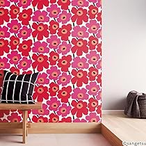 Amazon | 壁紙屋本舗 のりなし 壁紙 マリメッコ クロス marimekko  