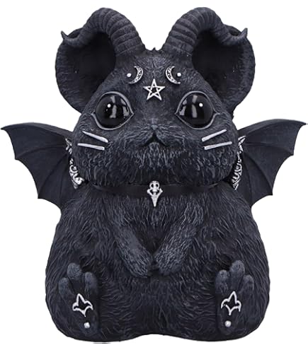 Nemesis Now Baal Figurine 9cm, Resin, Cult Cuties Collectible Baal Goat Bat Figurine, Scarily Adorable Occult Goat, Spooky Goat Gift, Cast In The Finest Resin, Expertly Hand-Painted
