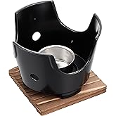 遠藤商事 TKG 固形燃料用やまと鍋コンロセット 小(15cm・18cmやまと鍋用) コンロ寸法(内径×高さmm)130×100 質量(kg)0.3 軽くて扱いやすいアルミ製 火皿はステンレス製 木台付き 業務用 QYM04003