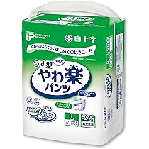 5袋セット　白十字やわ楽パンツ Lサイズ 22枚入り Amazon | サルバ うす型 やわ楽パンツ L~LLサイズ 22枚入 【ADL