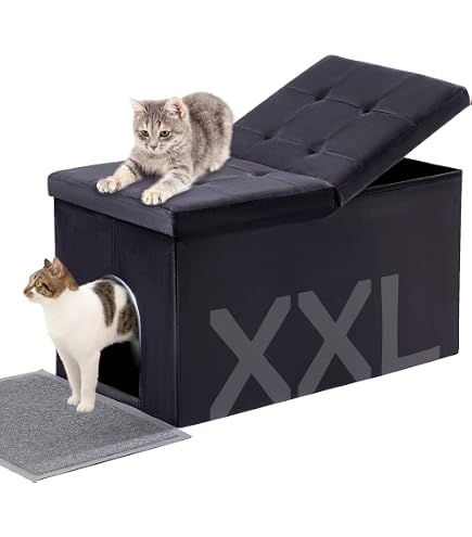 Amazon | MEEXPAWS モダン猫用トイレボックス エンクロージャー 家具