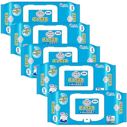 Amazon.co.jp: 【まとめ買い】アテント 流せるおしりふき 無香料 72枚