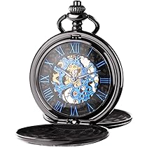 Amazon | TREEWETO メンズ 機械式ローマ数字 文字盤 スケルトン