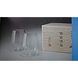 うすはりグラス　葡萄酒器ボルドーペアセット木箱入り