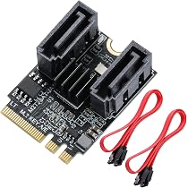 Amazon.co.jp: Mzhou M.2キーA+EからデュアルSATAアダプタカードへ