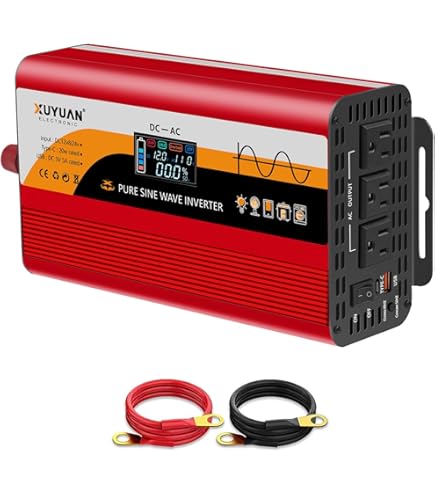 Amazon | FI-SQ1503-12VDC 正弦波インバーター (未来舎製) (1500W-12V