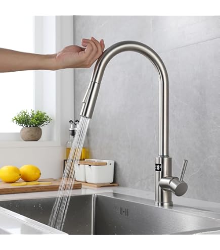 Amazon | KVK グースネックシングルレバー混合水栓(eレバー) KM6061EC