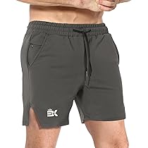 Amazon | メンズ 隠ジップ トレーニング ハーフパンツ スポーツ