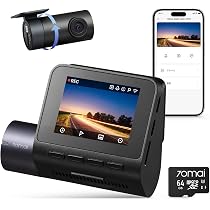 Amazon.co.jp: 【前後2カメラ 370万画素超強暗視】 70mai Dash Cam