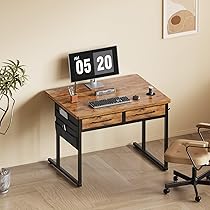 Amazon | Maihail パソコンデスク幅80cm コンパクト引き出し付き机 pc