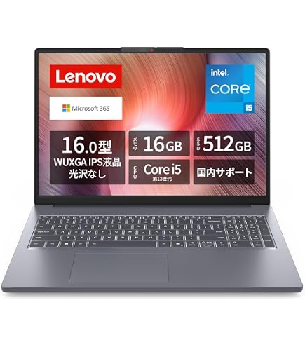 2023年製 第13世代i5/16GB/新品SSD512GB Office Amazon.co.jp: 【Amazon.co.jp限定】Lenovo IdeaPad Slim 3 83K200CPJP