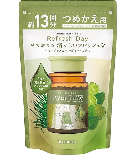 Amazon | アーユルタイムレモングラス&ベルガモット720g | バスクリン