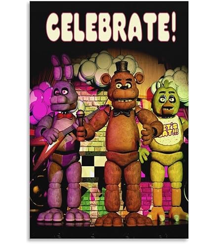 Amazon.co.jp: 【フレーム付-黒-】 映画ポスター ファイブナイツアット