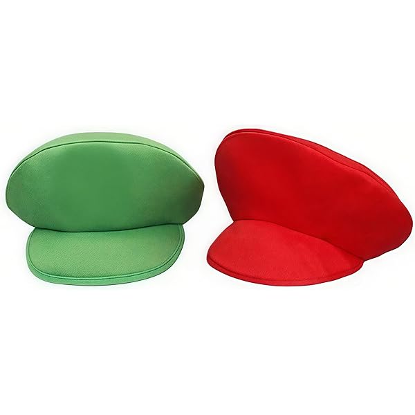 Amazon.co.jp: [tsubame E-TIME] マリオ＆ルイージ コスプレ帽子 2点
