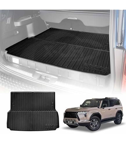 AOMSAZTO Cargo Mat Compatible With Toyota Land Cruiser & GX550 2024 2025 Tpe All Weather Protection Car Cargo Liner Interior Accessories Rubber Truk Mat Only For 5 Seat - View #4
