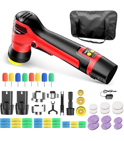 小型 ランダムオービタル式ポリッシャー,100V六段変速 日本語取扱説明書付 使いやすい 小型 ランダムオービタル式ポリッシャー，100V六段変速