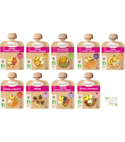 Amazon.co.jp: ベビービオ 有機ベビースムージー 6か月頃から 90g 全9