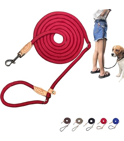 Amazon | リード滑り止めワイヤー制御リード、快適で強力なロープ滑り